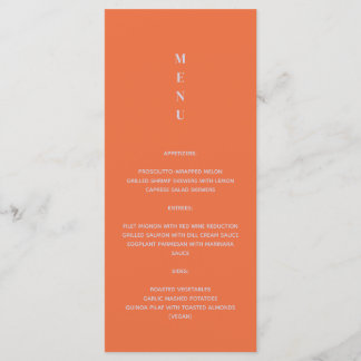 Daisy Bröllop Menu Meny