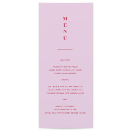 Daisy Bröllop Menu Meny