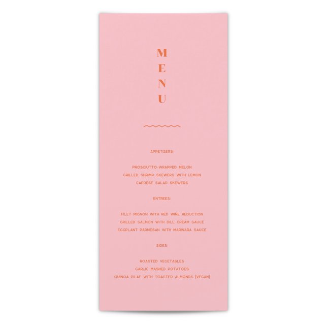 Daisy Bröllop Menu Meny (Skapare uppladdad)