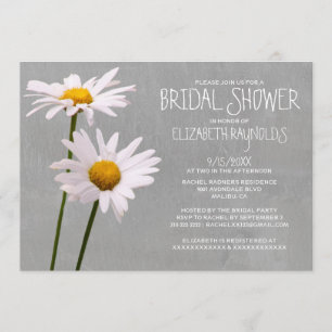 Daisy Brud Shower Inbjudningar