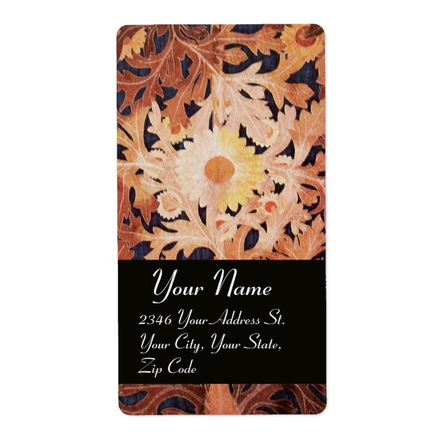 DAISY, brun svart gult Fraktsedel (Framsidan)