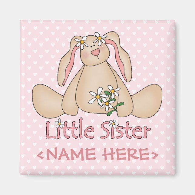 Daisy Bunny Little Sister Magnet (Framsidan)