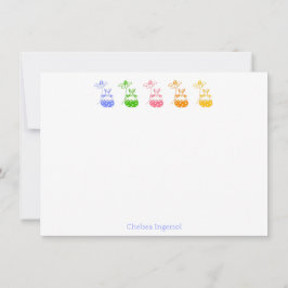 Daisy Bunny Note-kort Tack Kort