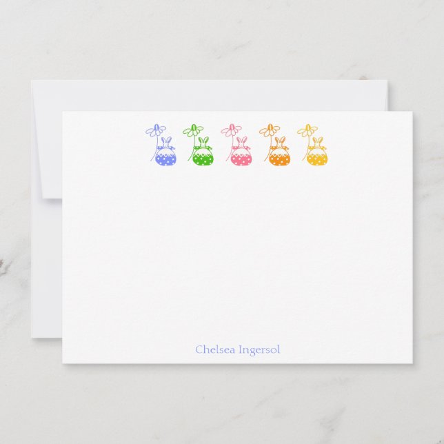 Daisy Bunny Note-kort Tack Kort (Framsida)