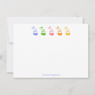 Daisy Bunny Note-kort Tack Kort