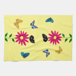 Daisy Butterflies Kitchen Towel Kökshandduk