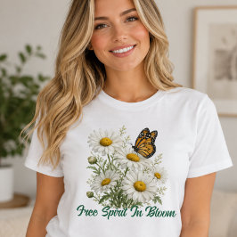 Daisy & Butterfly Bloom T Shirt