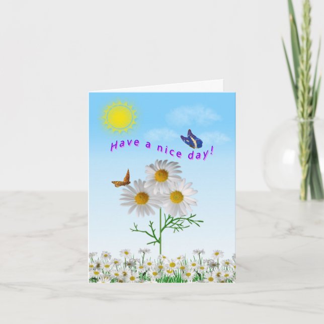 Daisy Butterfly har ett Nicedagskort Kort (Framsida)