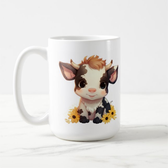 Daisy Calf-kaffe mugg 15oz (Vänster)