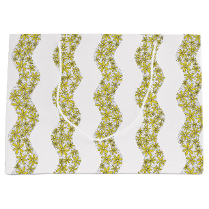 Daisy Chain Wiggly Flower Rand gult