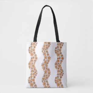 Daisy Chain Wiggly Flower Rand orange Tygkasse