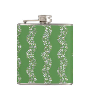 Daisy Chain Wiggly Flower Rand white grönt Fickplunta