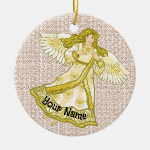 Daisy Christian angel ornament