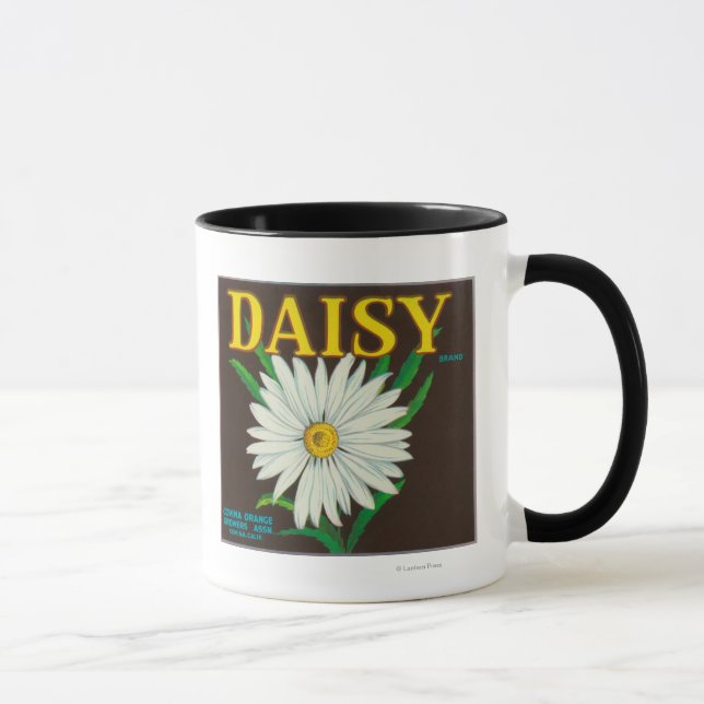 Daisy Citrus Låda etikett Mugg (Höger)