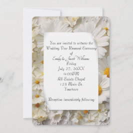 Daisy Collection Vow Renewal Bröllop Inbjudningar