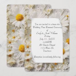 Daisy Collection Vow Renewal Bröllop Inbjudningar