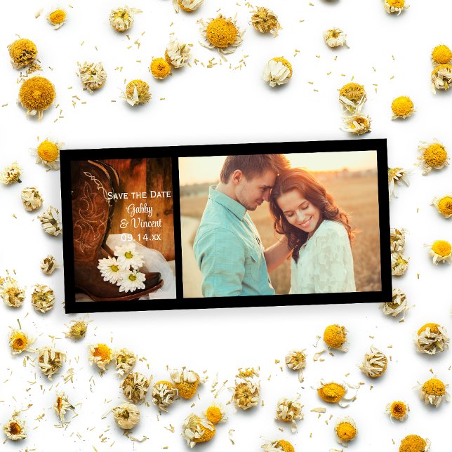 Daisy CowboyBoots Westernare Bröllop spara datum Datumet (Skapare uppladdad)