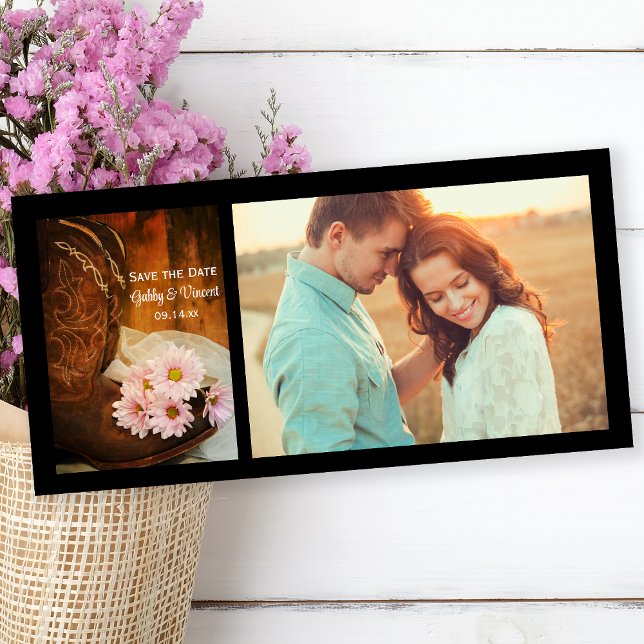 Daisy CowboyBoots Westernare Bröllop spara datum Datumet (Skapare uppladdad)