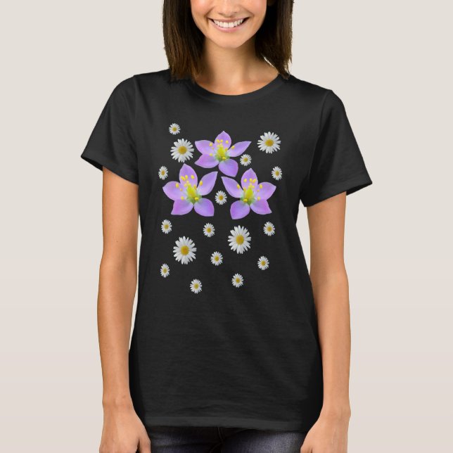 Daisy Daisy Blommönstret Flower T Shirt (Framsida)