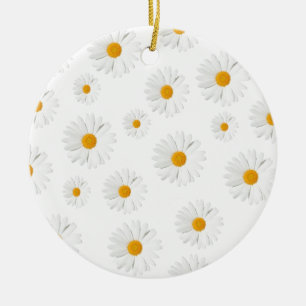 Daisy, daisy - fin blomsterdesign julgransprydnad keramik