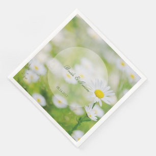 Daisy Daisy Flower Blommigt, sommartid, Bröllop Pappersservett