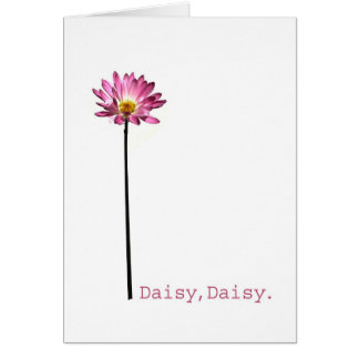 Daisy daisy hälsningskort