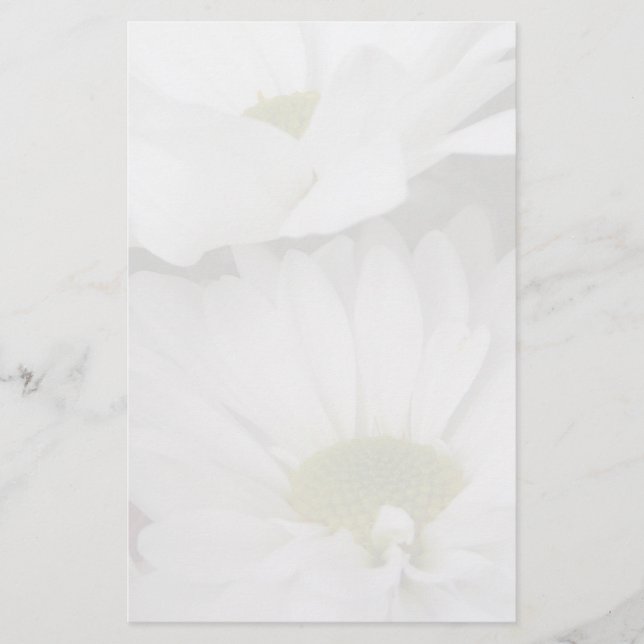 Daisy-Dämpad blommigt Brevpapper (Framsida)
