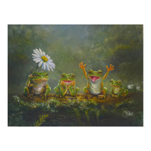 "Daisy Day" Handmålad tryck