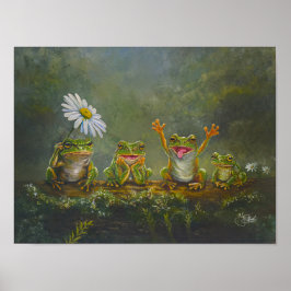 "Daisy Day" Handmålad tryck