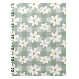 Daisy Days bärbar dator - Grönt Gingham Anteckningsbok