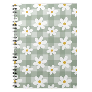 Daisy Days bärbar dator - Grönt Gingham Anteckningsbok