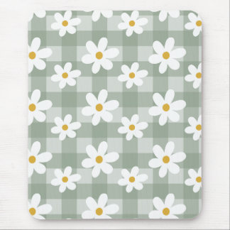 Daisy Days Mousepad - Grönt Gingham Musmatta