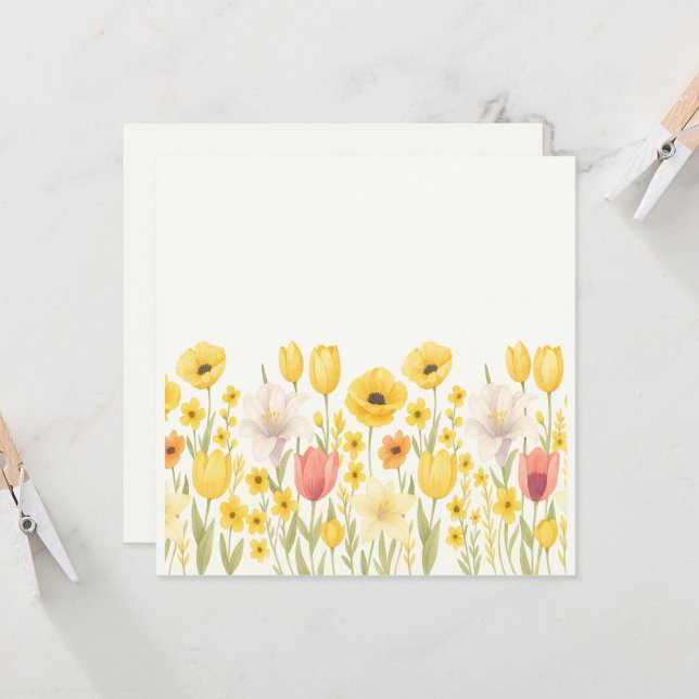 Daisy Daze Inbjudningar (Fram/Back In Situ)