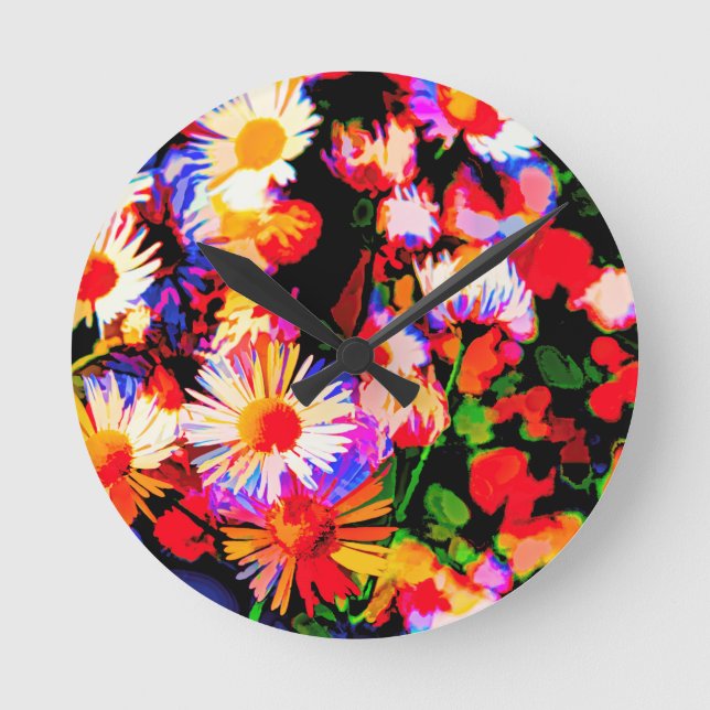 Daisy Daze Rund Klocka (Framsida)