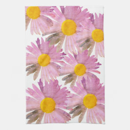 Daisy Delight Kitchen Towel Tie-Dye Inspired Kökshandduk