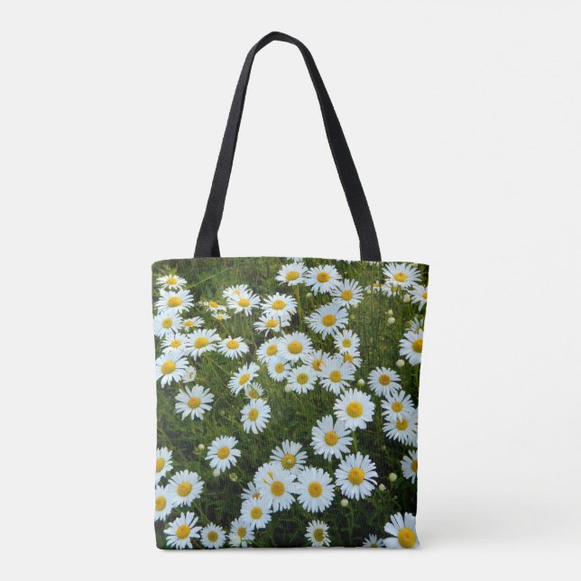 Daisy Delight Prated Tote Bag Tygkasse (Baksida)