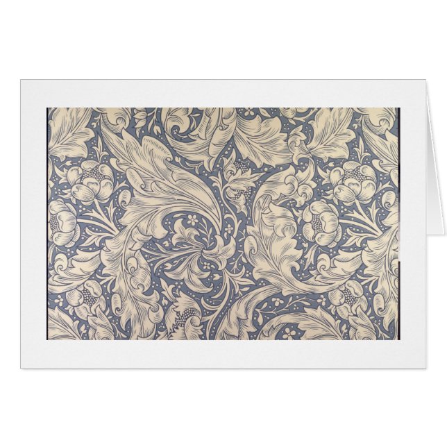 "Daisy" design (textilen) Hälsningskort (Framsidan Horizontal)