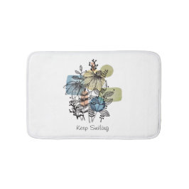 Daisy Doodle i Bläck och vattenfärg Badrumsmatta