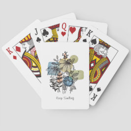 Daisy Doodle i Bläck och vattenfärg Casinokort