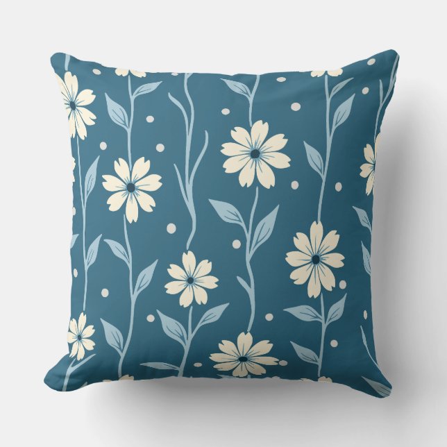 Daisy Dot Vineland Blues Kudde (Framsida)