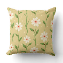 Daisy Dot Vineland Guld Pillow