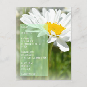 Daisy Dream Dikt inspirationskort Vykort