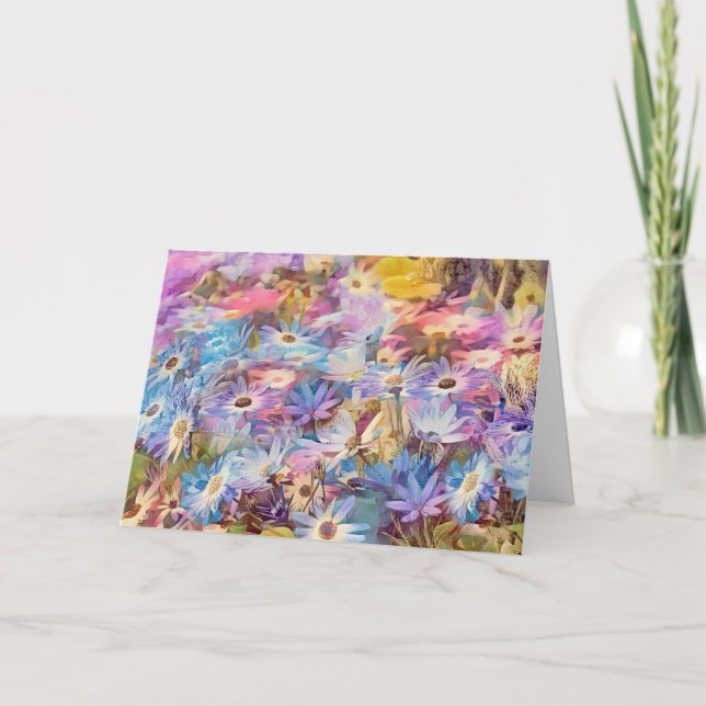 Daisy Dream Garden Art Note Card Kort (Framsida)