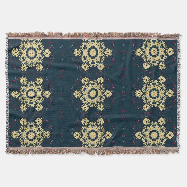 Daisy Dreams Mandala Filt (Framsidan)