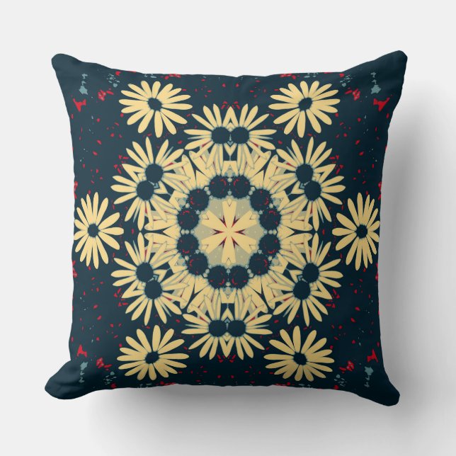Daisy Dreams Mandala Kudde (Framsida)