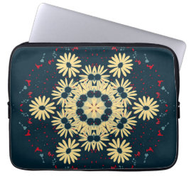 Daisy Dreams Mandala Laptop Fodral