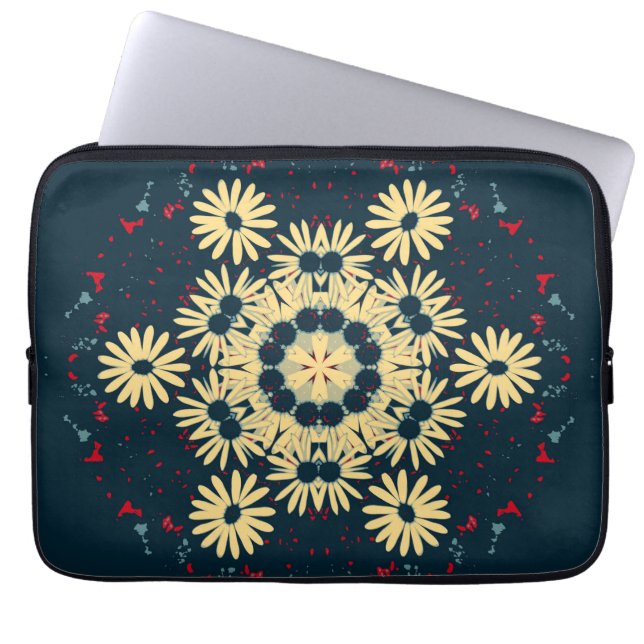Daisy Dreams Mandala Laptop Fodral (Framsidan)