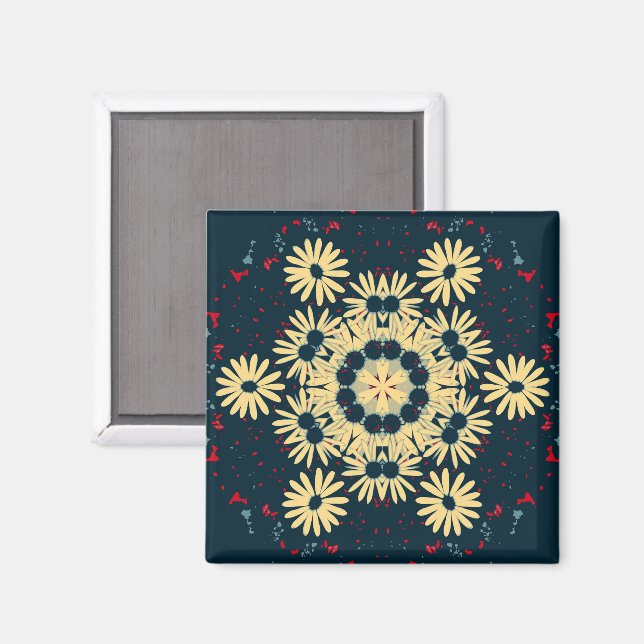 Daisy Dreams Mandala Magnet (Front/Back)