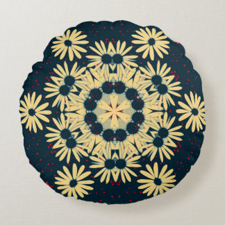 Daisy Dreams Mandala Rund Kudde