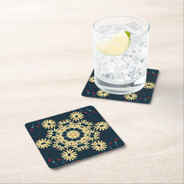 Daisy Dreams Mandala Underlägg Papper Kvadrat